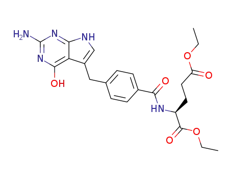 diethyl N-{4-[(2-amino-4-oxo-4,7-dihydro-3H-pyrrolo[2,3-d]pyrimidin-5-yl)methyl]benzoyl}-L-glutamate