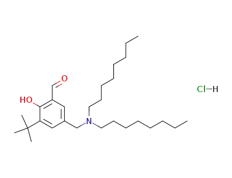 3-t-Bu-2-hydroxy-5-(methylene-N,N-dioctylamino)benzaldehyde hydrochloride