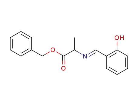 2-{[1-(2-Hydroxy-phenyl)-meth-(E)-ylidene]-amino}-propionic acid benzyl ester