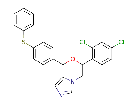 Molecular Structure of 72479-26-6 (1-[2-(2,4-Dichlorophenyl)-2-[[4-(phenylthio)phenyl]methoxy]ethyl]-1H-imidazole)