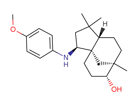 2β-(p-methoxyphenylamino)clovan-9α-ol
