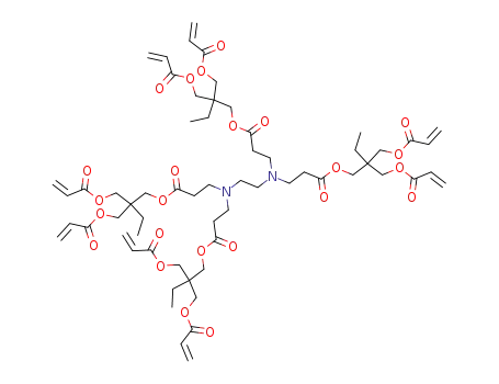 acrylic acid 2-acryloyloxymethyl-2-{3-[[2-(2,2-bis-acryloyloxymethyl-butoxycarbonyl)-ethyl]-(2-{bis-[2-(2,2-bis-acryloyloxymethyl-butoxycarbonyl)-ethyl]-amino}-ethyl)-amino]-propionyloxymethyl}-butyl ester