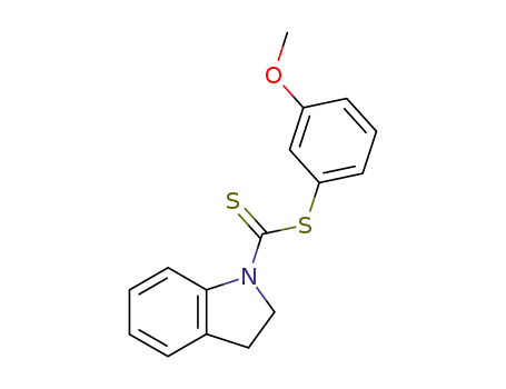 2,3-dihydroindole-1-carbodithioic acid 3-methoxyphenyl ester