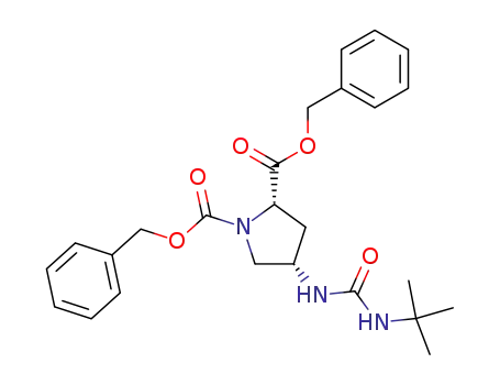 (2S,4S)-1,2-dibenzyloxycarbonyl-4-(3-tert-butylureido)pyrrolidine