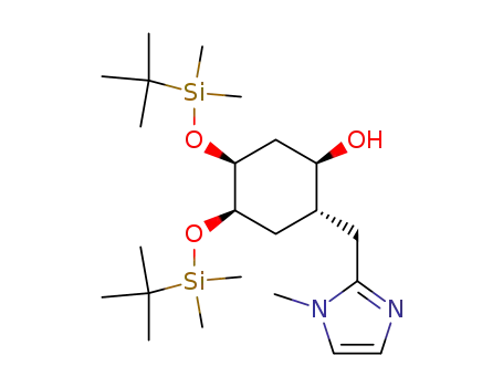 4,5-bis-(tert-butyl-dimethyl-silanyloxy)-2-(1-methyl-1H-imidazol-2-ylmethyl)-cyclohexanol