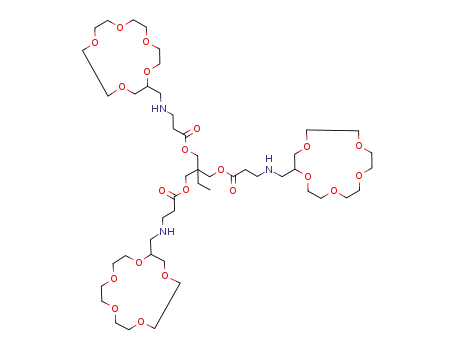 3-[(1,4,7,10,13-Pentaoxa-cyclopentadec-2-ylmethyl)-amino]-propionic acid 2,2-bis-{3-[(1,4,7,10,13-pentaoxa-cyclopentadec-2-ylmethyl)-amino]-propionyloxymethyl}-butyl ester
