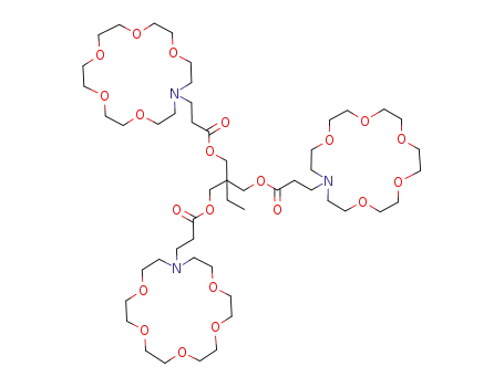 3-(1,4,7,10,13-pentaoxa-16-aza-cyclooctadec-16-yl)-propionic acid 2,2-bis-(3-1,4,7,10,13-pentaoxa-16-aza-cyclooctadec-16-yl-propionyloxymethyl)-butyl ester