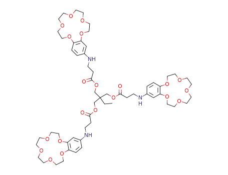 3-(6,7,9,10,12,13,15,16-octahydro-5,8,11,14,17-pentaoxa-benzocyclopentadecen-2-ylamino)-propionic acid 2,2-bis-[3-(6,7,9,10,12,13,15,16-octahydro-5,8,11,14,17-pentaoxa-benzocyclopentadecen-2-ylamino)-propionyloxymethyl]-butyl ester