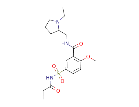 N-(1-ethyl-pyrrolidin-2-ylmethyl)-2-methoxy-5-propionylsulfamoyl-benzamide
