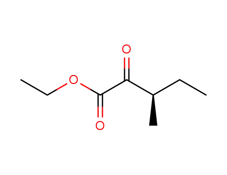 Molecular Structure of 226414-40-0 (Pentanoic acid, 3-methyl-2-oxo-, ethyl ester, (3R)-)