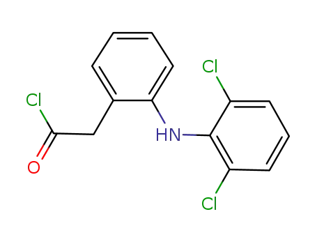 Molecular Structure of 65950-49-4 (Benzeneacetyl chloride, 2-[(2,6-dichlorophenyl)amino]-)