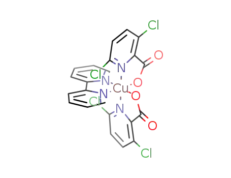 bis(3,6-dichloropicolinato)(α,α'-dipyridyl)copper(II)
