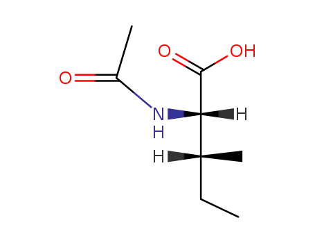 Molecular Structure of 20257-17-4 (2-acetamido-3-methyl-pentanoic acid)