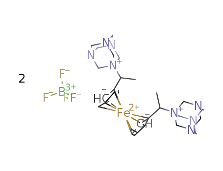 1,1'-bis[α-(N-hexamethylenetetramino)ethyl]ferrocene bistetrafluoroborate