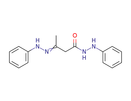 Molecular Structure of 67790-05-0 (Butanoic acid, 3-(phenylhydrazono)-, 2-phenylhydrazide)