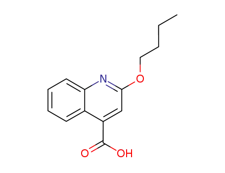2-(n-butyloxy)-4-quinolinecarboxylic acid