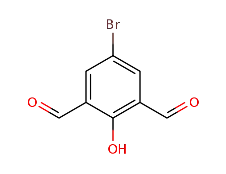 Molecular Structure of 109517-99-9 (1,3-Benzenedicarboxaldehyde, 5-bromo-2-hydroxy-)