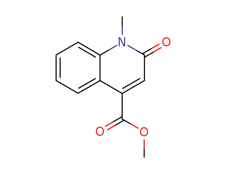 Molecular Structure of 72430-31-0 (4-Quinolinecarboxylic acid, 1,2-dihydro-1-methyl-2-oxo-, methyl ester)