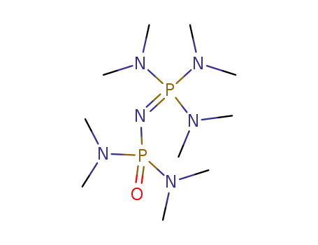 Molecular Structure of 91241-12-2 (N,N,N',N'-TETRAMETHYL-N''-[TRIS(DIMETHYLAMINO)PHOSPHORANYLIDENE]PHOSPHORIC TRIAMIDE)