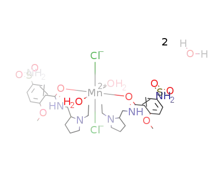 [Mn(chloride)2(2-methoxy-5-sulphamoyl-N-((1-ethylpyrrolidin-2-yl)methyl)benzamide)2(water)2]*2(water)