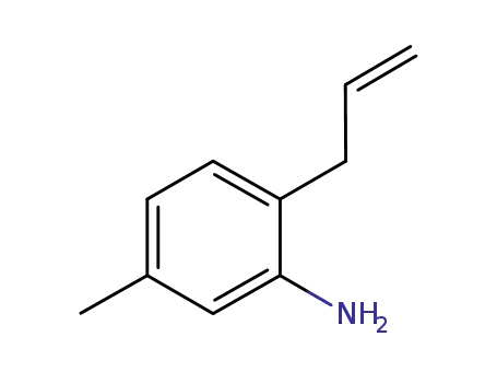 Molecular Structure of 477983-48-5 (Benzenamine, 5-methyl-2-(2-propenyl)- (9CI))