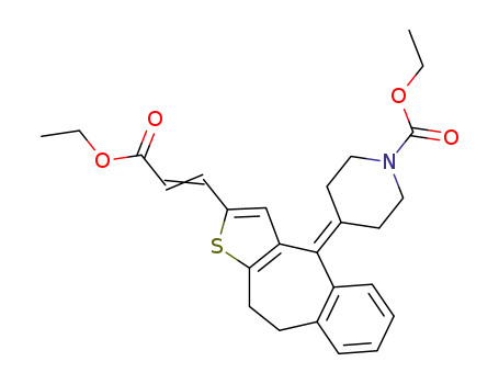 ethyl 4-[2-(2-ethoxycarbonylvinyl)-9,10-dihydro-1-thiabenzo[f]azulen-4-ylidene]piperidine-1-carboxylate
