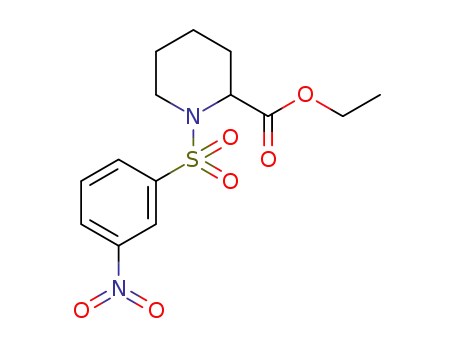 ethyl 1-((3-nitrophenyl)sulfonyl)piperidine-2-carboxylate