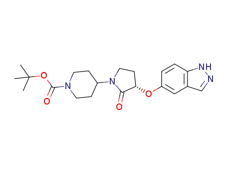 (S)-tert-butyl 4-(3-(1H-indazol-5-yloxy)-2-oxopyrrolidin-1-yl)piperidine-1-carboxylate