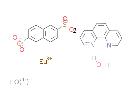 Eu(1,10-phenanthroline)2(2,6-naphthalenedisulfonate)0.5(OH)(H2O)*0.5(2,6-naphthalenedisulfonate)