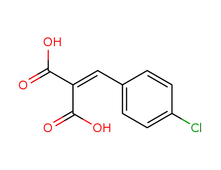 Molecular Structure of 17449-02-4 (Propanedioic acid, [(4-chlorophenyl)methylene]-)