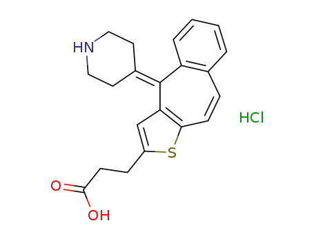 3-(4-piperidin-4-ylidene-4H-1-thiabenzon[f]azulen-2-yl)propionic propionic acid hydrochloride