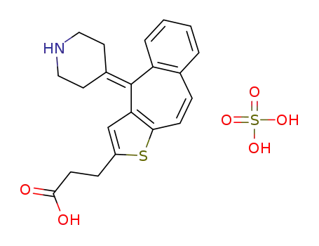 3-(4-piperidin-4-ylidene-4H-1-thiabenzo[f]azulen-2-yl)-propionic acid sulfate