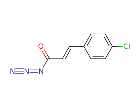 Molecular Structure of 83421-78-7 (2-Propenoyl azide, 3-(4-chlorophenyl)-, (2E)-)