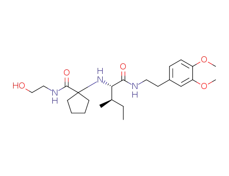 1-(((2S,3R)-1-((3,4-dimethoxyphenethyl)amino)-3-methyl-1-oxopentan-2-yl)amino)-N-(2-hydroxyethyl)cyclopentanecarboxamide