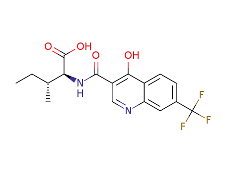 (2S,3R)-2-({[4-hydroxy-7-(trifluoromethyl)-3-quinolyl]carbonyl}amino)-3-methylpentanoic acid