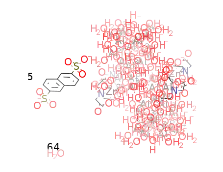[(Zn(nitrilotriacetato)(aqua))2(Al(nitrilotriacetato)(μ2-hydroxido))2(Al30(μ2-hydroxido)54(μ3-hydroxido)6(μ4-O)8(aqua)20)](2,6-naphthalenedisulfonate)5 tetrahexacontahydrate