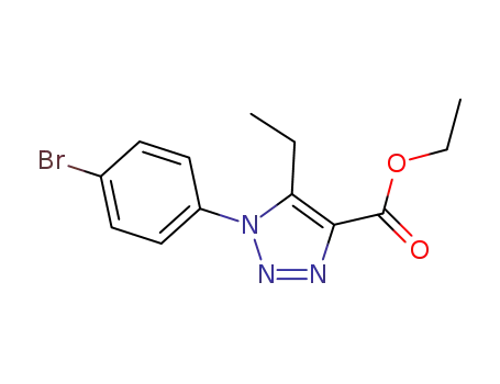 3-(4-bromo-phenyl)-4-ethyl-3H-[1,2,3]triazole-5-carboxylic acid ethyl ester