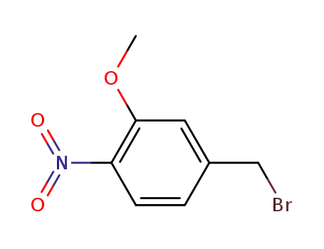 Molecular Structure of 23145-65-5 (4-(BROMOMETHYL)-2-METHOXY-1-NITROBENZENE)