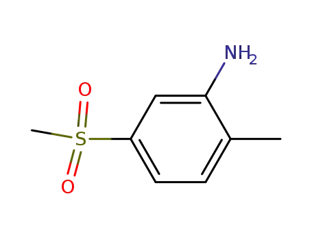 Molecular Structure of 1671-48-3 (2-METHYL-5-(METHYLSULFONYL)ANILINE)