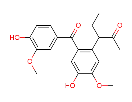 2-(1-ethyl-2-oxo-propyl)-5,4'-dihydroxy-4,3'-dimethoxy-benzophenone