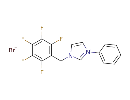 1-(2,3,4,5,6-pentafluorobenzyl)-3-phenylimidazolium bromide