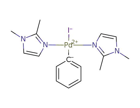 trans-[(phenyl)Pd(1,2-dimethyl-1H-imidazole)2I]
