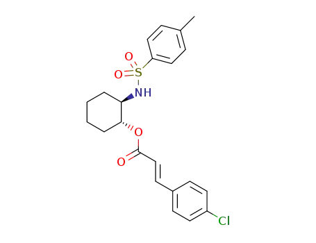2-((4-Methylphenyl)sulfonamido)cyclohexyl (E)-3-(4-chlorophenyl)acrylate