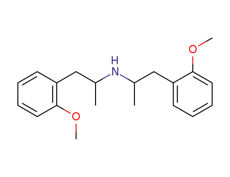 Molecular Structure of 47302-54-5 (1-(2-methoxyphenyl)-N-[1-(2-methoxyphenyl)propan-2-yl]propan-2-amine)