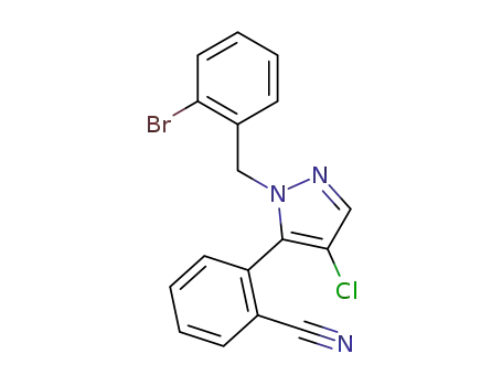 2-(1-(2-bromobenzyl)-4-chloropyrazol-5-yl)benzonitrile