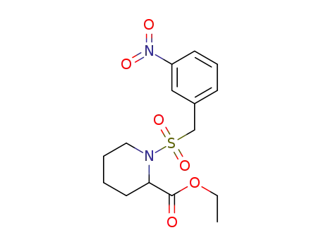 ethyl 1-((3-nitrobenzyl)sulfonyl)piperidine-2-carboxylate