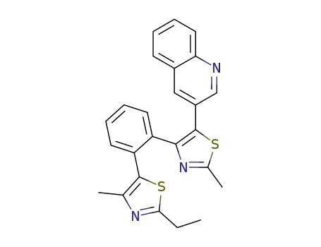 2-ethyl-4-methyl-5-(2-(2-methyl-5-(quinolin-3-yl)thiazol-4-yl)-phenyl)thiazole