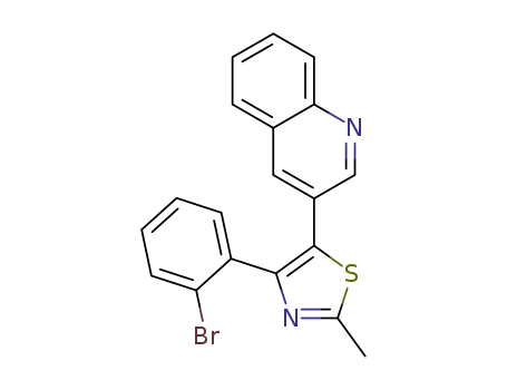 4-(2-bromophenyl)-2-methyl-5-(quinolin-3-yl)thiazole