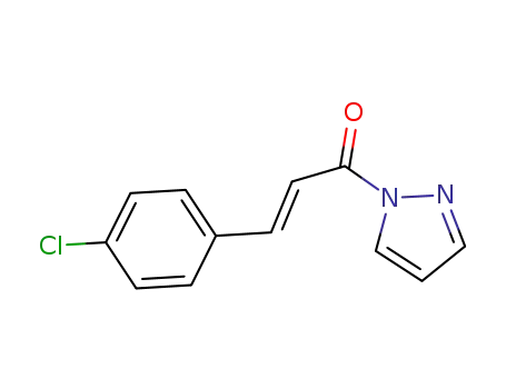 (E)-3-(4-chlorophenyl)-1-(1H-pyrazol-1-yl)prop-2-en-1-one