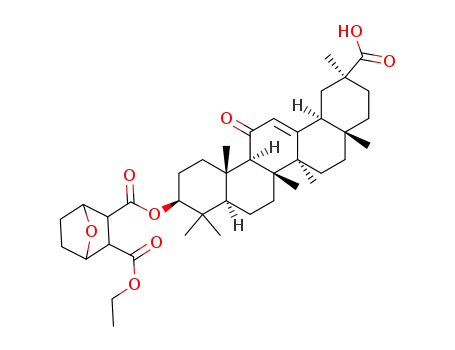 3β-(2-formyl-7-oxabicyclo[2.2.1]heptane-3-carbethoxy)oxy-18α-glycyrrhetinic acid